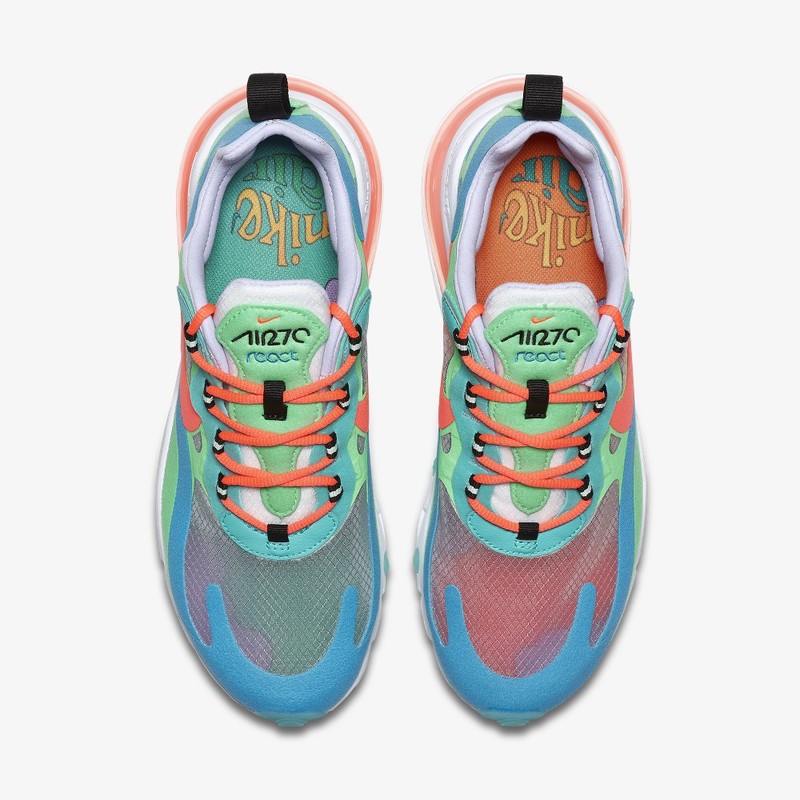 Nike air max 270 react - women's electro hotsell green/flash crimson/blue lagoon/jade